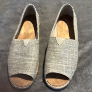 TOM's open toe shoes